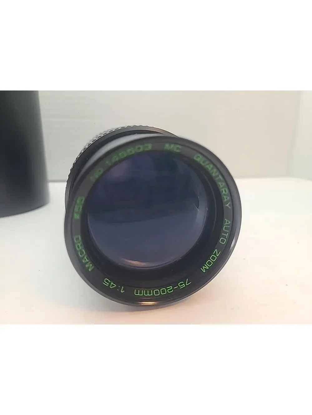 Vintage Quantaray Auto Zoom 75-200mm 1:45 Macro 55 145503 MC Camera Lens W/ Case
